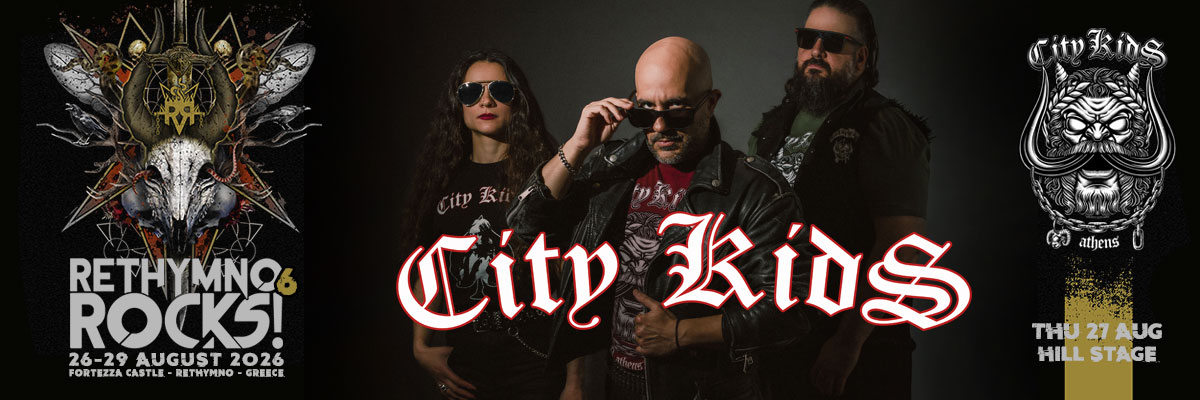 City Kids Motörhead tribute at Rethymno Rocks Festival 2026