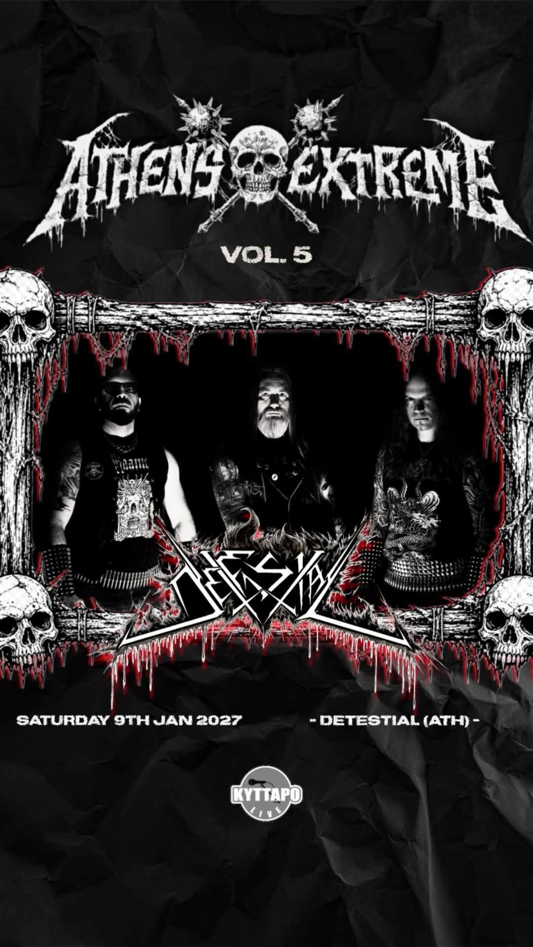 Οι Detestial στο Athens Extreme Festival Vol. 5