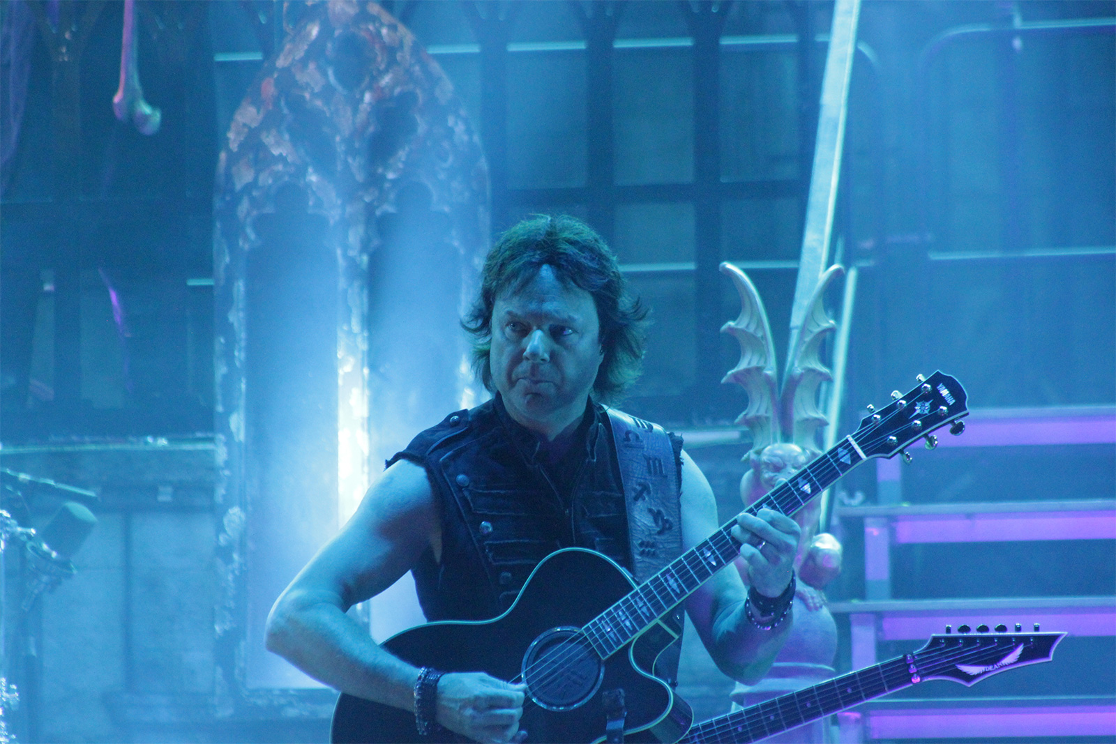 Ο Andy La Rocque σε συναυλία των King Diamond στο Hellfest 2016
