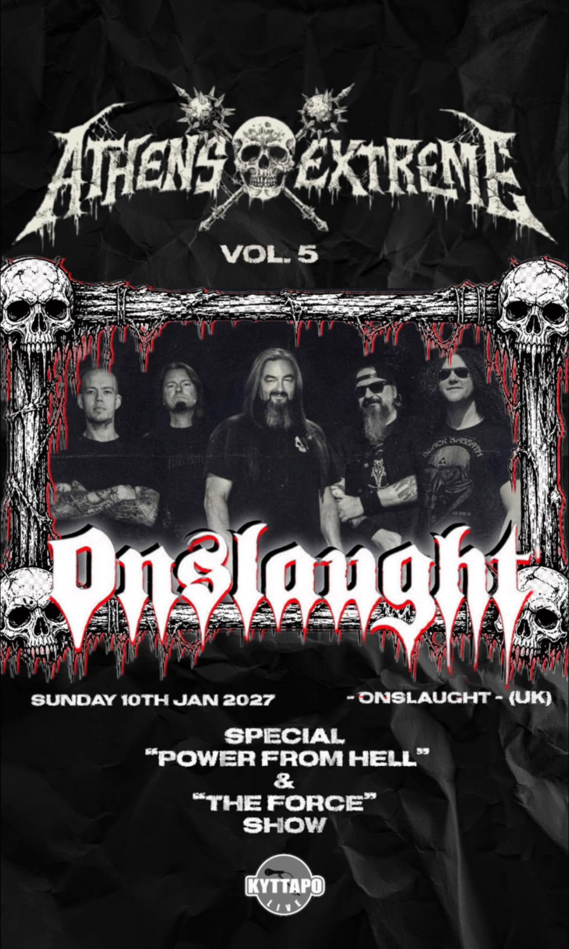 Onslaught στο Athens Extreme Festival Vol. 5