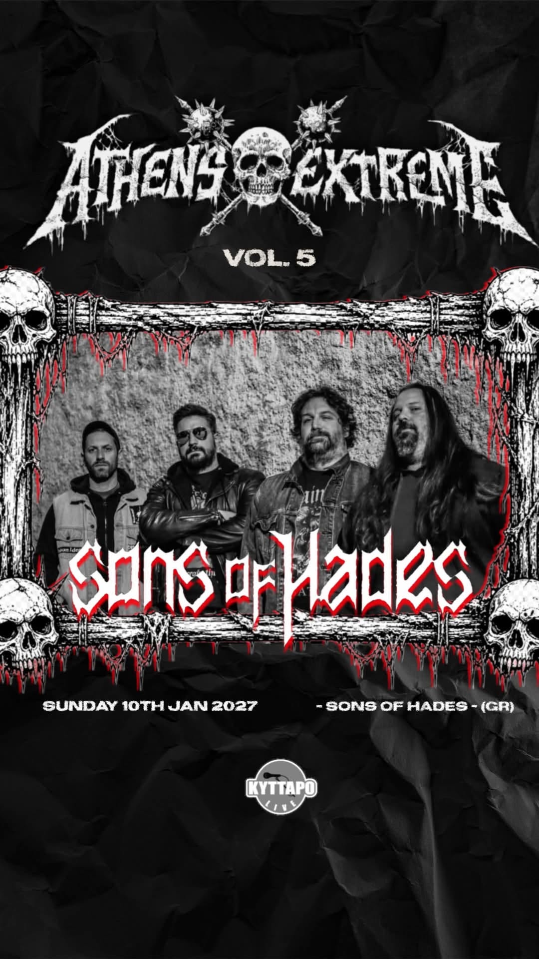 Οι Sons of Hades στο Athens Extreme Festival Vol. 5