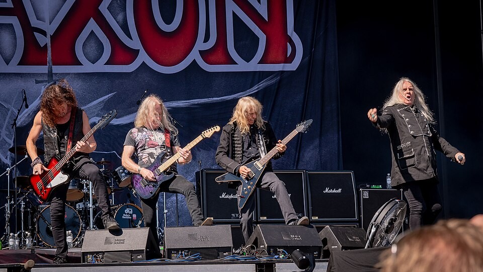 Saxon performing live at Tons of Rock 2024