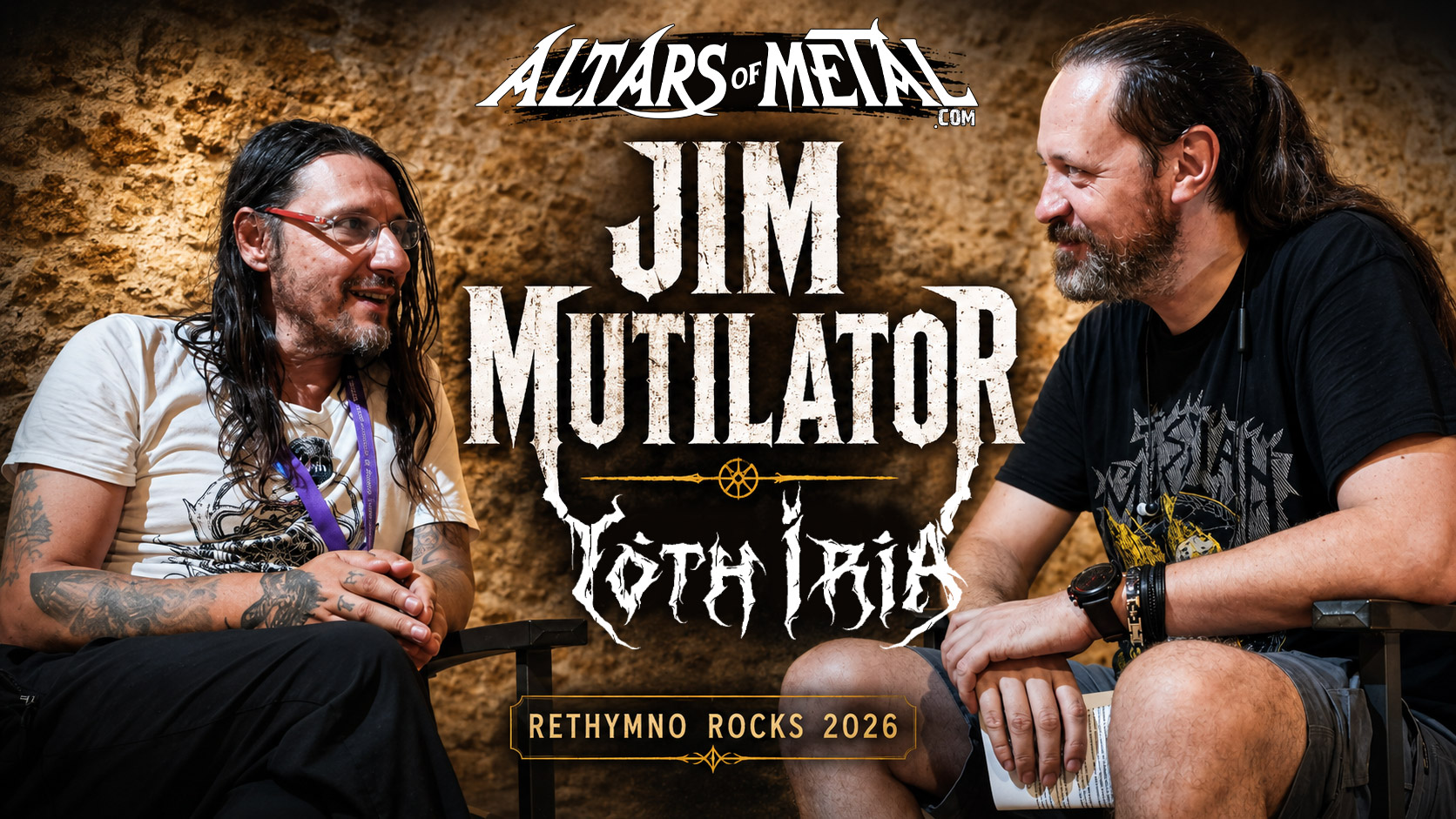 Jim Mutilator των Yoth Iria σε συνέντευξη με τον Δημήτρη "Slatan" Πετράκη στο Rethymno Rocks 2026